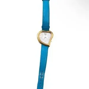YSL vintage Blue Heart-Shaped Watch with Gold plated Watch Yves Saint Laurent Blue in Gold plated - 29485727 main image 3